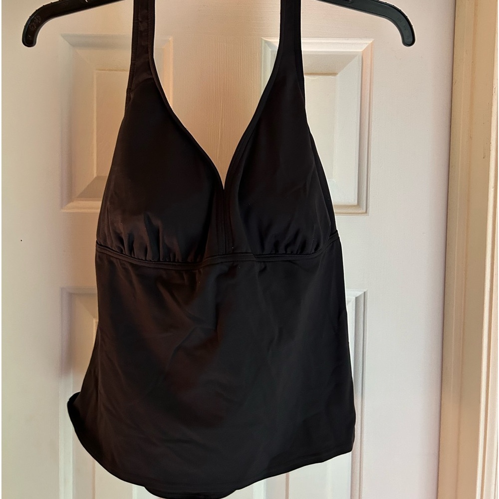Black Landsend Swim Top size 12